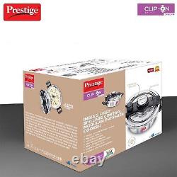 Prestige Svachh Clip-on Stainless Steel Outer Lid Pressure Cooker-Free Shipping