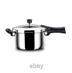 Stahl Triply Stainless Steel 2.5 Liter Pressure Cooker Outer Lid Lean Fast Ship
