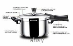 Stahl Triply Stainless Steel 6.3 Liter Pressure Cooker Outer Lid Broad Fast Ship