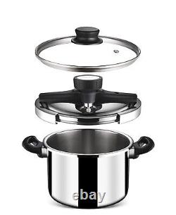 Stahl Triply Stainless Steel Versatil Cooker With Lid, 9415, 5 L Free Postage