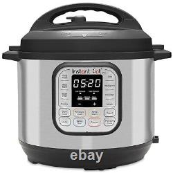 Stainless Steel 7-in-1 Electric Pressure Cooker 6 Qt, Black Express Delivery