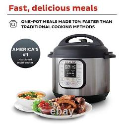 Stainless Steel 7-in-1 Electric Pressure Cooker 6 Qt, Black Express Delivery