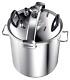 Stainless Steel Canner Pressure Cooker, 53.5 Quart, Silver