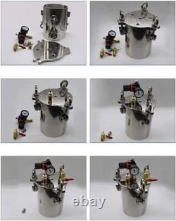 Stainless Steel Dispenser Pressure Tank Fluid Dispensing Bucket 1L-25L Y