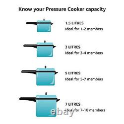 Stainless Steel Induction Compatible Pressure Cooker 4 Litre Silver (FSS40) FSW