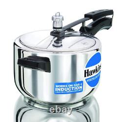 Stainless Steel Induction Compatible Pressure Cooker 4 Litre Silver (HSS40) FSW