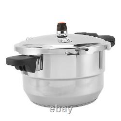 Stainless Steel Pressure Cooker Steaming Stewing For Gas Induction Stove 6L New