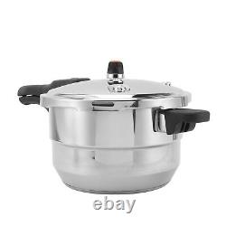 Stainless Steel Pressure Cooker Steaming Stewing For Gas Induction Stove 8L