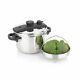 Stainless Steel Pressure Cooker With Locking Lid Easy To Use Kitchen Cookware