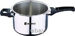 Stainless Steel Unpressure Cooker With Outer Lid Tri-Ply Elements Lid Outer Ltr