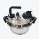 Stainless Steel 1l 3-layered Pressure Rice Cooker For 1-2 People