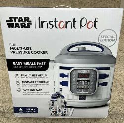 Star Wars Instant Pot 7 in 1 Duo 6 Quart R2D2 Limited Edition White NEW In Box