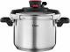 T-fal Clipso Stainless Steel Pressure Cooker 6.3 Quart Induction Cookware, Pots
