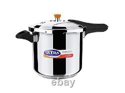 ULTRA Duracook 8 LTR Stainless Steel Pressure Cooker Free Post