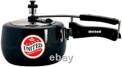 United Pranzo Hard Anodised With Stainless Steel Lid 3 Litre Pressure Cooker