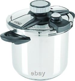 Viking Stainless Steel Pressure Cooker with Easy Lock Lid, 8 Quart