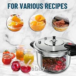 WantJoin Pressure Cooker 10 Quart Stainless Steel Pressure Canner Induction C