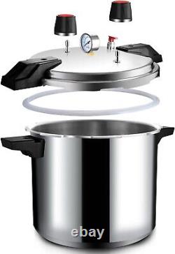 Wantjoin Pressure Cooker Commercial Gauge 23QT Quarts Stainless Steel induction