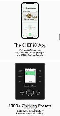 Chef Iq 6qt Multi-fonctionnel Wifi Smart Pressure Cooker Noir Marque Nouveau