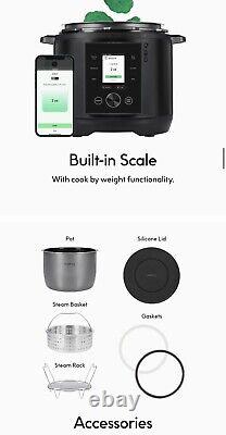 Chef Iq 6qt Multi-fonctionnel Wifi Smart Pressure Cooker Noir Marque Nouveau