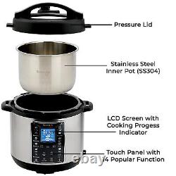 Cocotte-minute électrique Kuvings Instant Pot de 6 litres avec intérieur en acier inoxydable