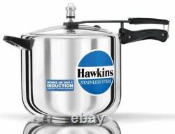 Hawkins Acier Inoxydable 10 Litre Induction Base De Pression Cooker, Hss10