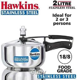 Hawkins Acier Inoxydable 2 Lits Induction Base De Pression Cooker, Hss20