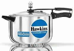 Hawkins Acier Inoxydable 8 Ltr Base D'induction De Cuisinière À Pression 8-11 Personnes Hss80