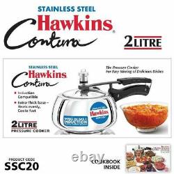 Hawkins Contura Induction Compatible Cuisinière À Pression 2 L Acier Inoxydable, 1 Pc