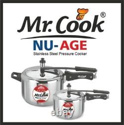 M. Cook Nu-age Cuisinière À Pression Intérieure En Acier Inoxydable 5 L Base D'induction