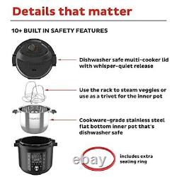 Pot Instantané Pro 10-en-1 Pression/slowithrice/grain Cooker Acier Inoxydable 6 Quart