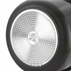 Prestige Clip Sur Aluminium Cuisinière À Pression Avec Couvercle En Verre (5 Litres) Noir