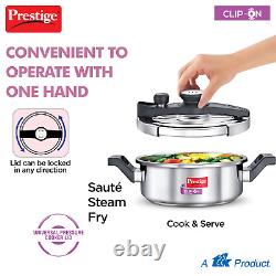 Prestige Clip-on Svachh 3 L Multi-utilité En Acier Inoxydable Cuisinière De Pression 20229
