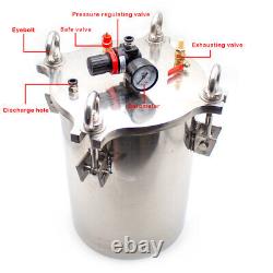 Réservoir de pression distributeur de fluide en acier inoxydable pour seau de distribution de 1L à 25L