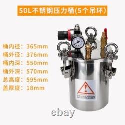Réservoir sous pression de distributeur en acier inoxydable 304 avec vanne de régulation de sécurité 1-50L