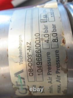 Soupape de pression en acier inoxydable GEA, QB-OD3- MZ AIR PRESSURE MIN 4.0BAR (UTILISÉ)