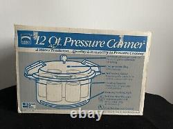 Vintage New Mirro 12 Qt Pression Canner Cooker M-0512 Fabriqué Aux États-unis 12 Litres