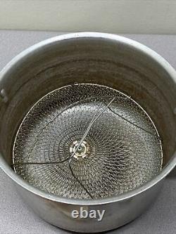 Vintage Seb Uginox 18-10 Cuisinière De Pression Pot En Aluminium 8,5 Qt Friteuse De Poulet